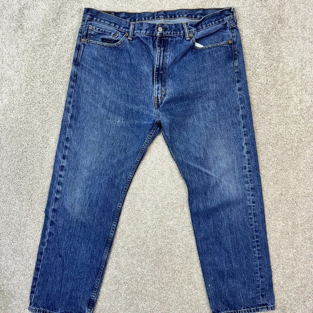 Levi's 505 Regular Fit Jeans Mens 40x30 Blue Medium Wash Straight Leg Denim